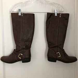 Naturalizer above mid calf brown boots